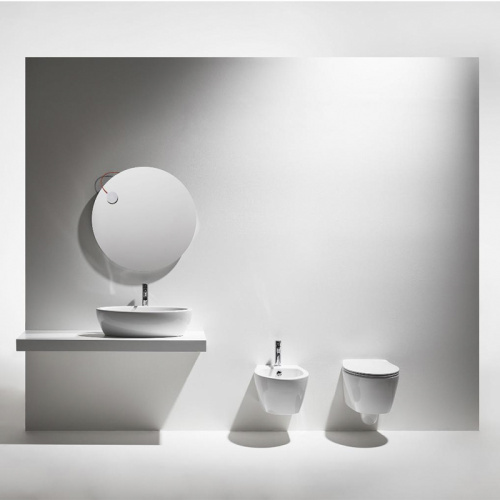 Чаша унитаза подвесная Simas LFT 18 bia цвет белый без сиденья каскадный смыв - фото 2